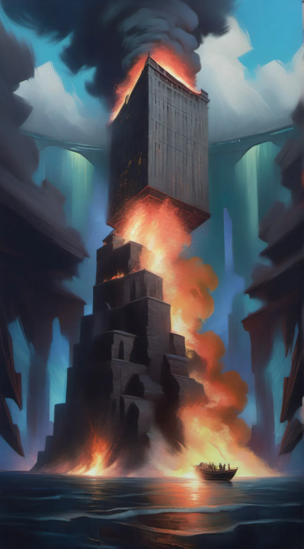 ai character: lunar made arson  background