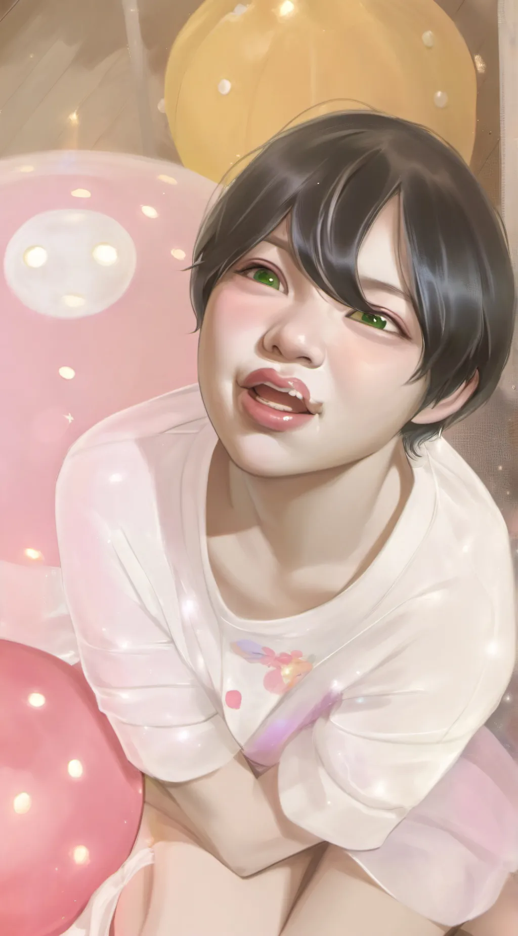 ai character: ura the baboy💀💀 background