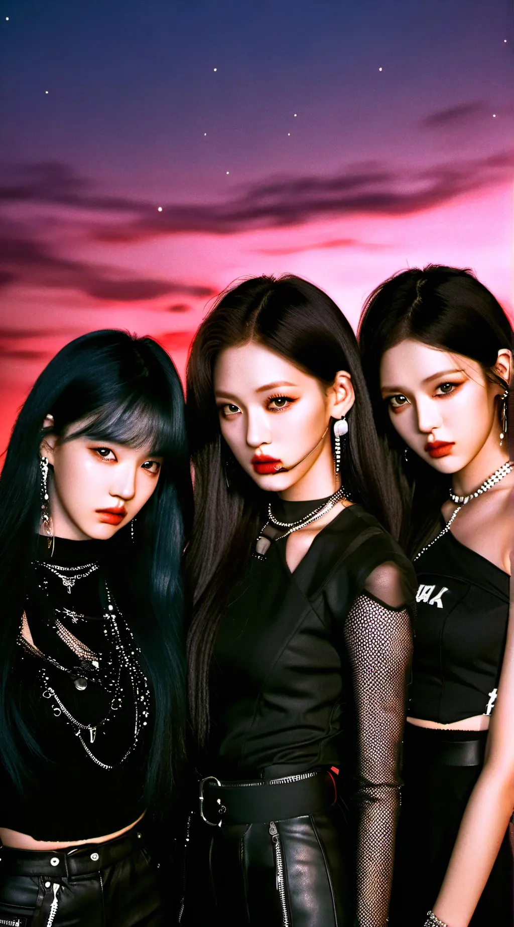 ai character: blackpink  background