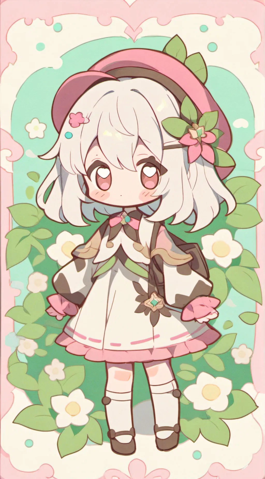 ai character: flower (bfdi)  background