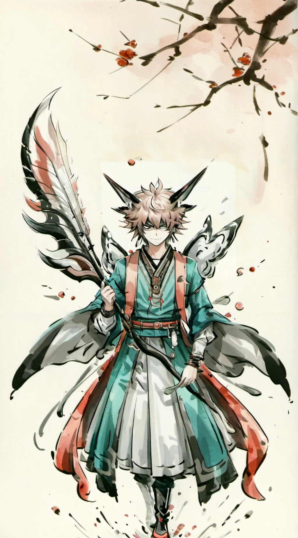 ai character: Katsuki bakugo background