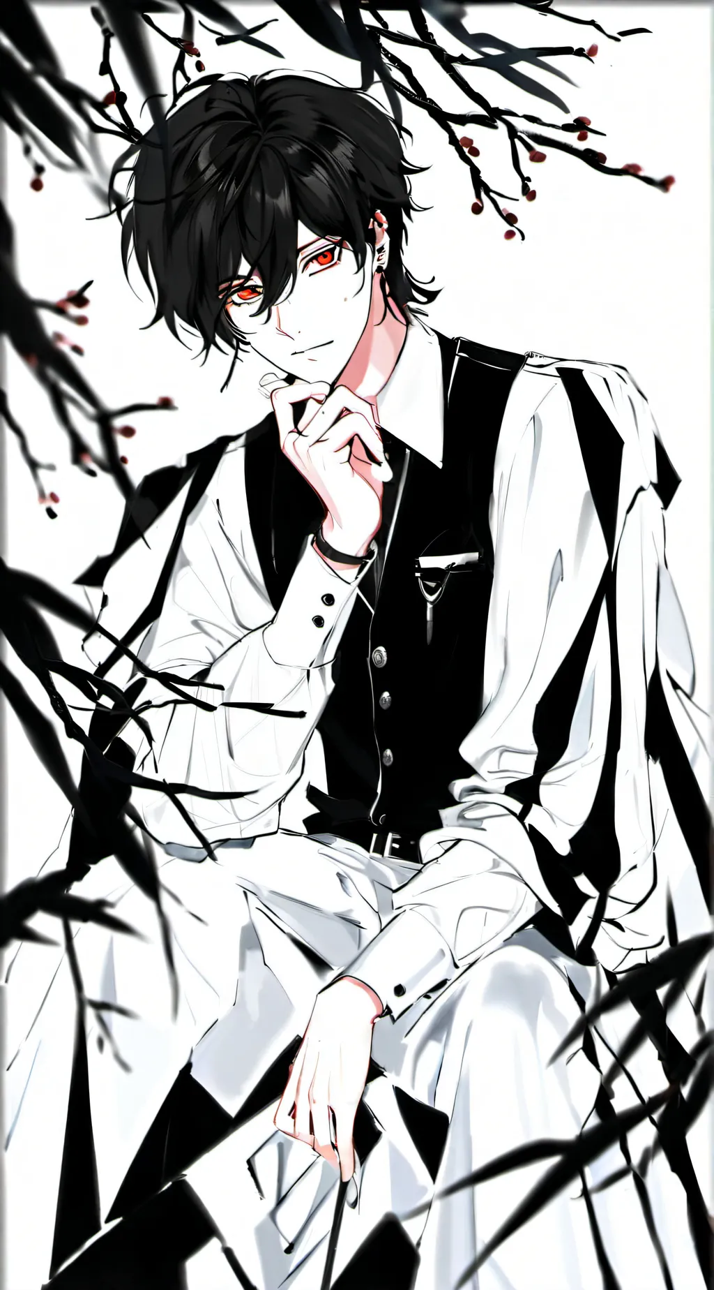 ai character: 白御 background