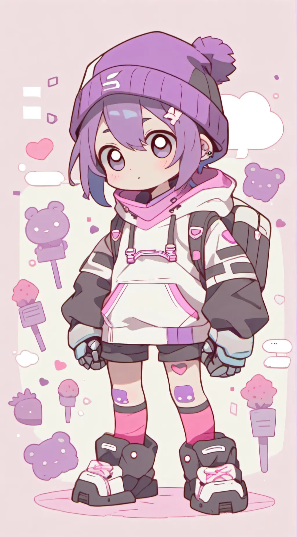 ai character: uzi background