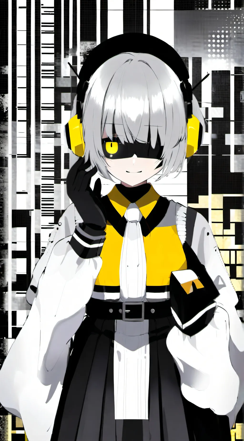 ai character: V (murder drones)  background