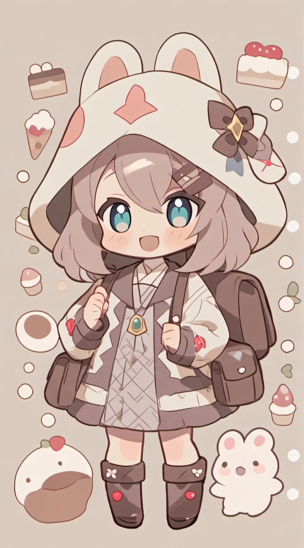 ai character: New toon in dw background