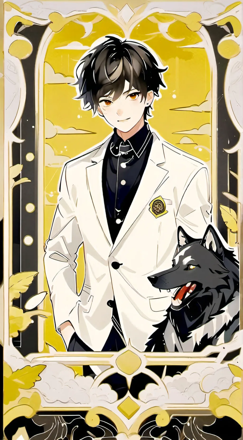 ai character: damien background