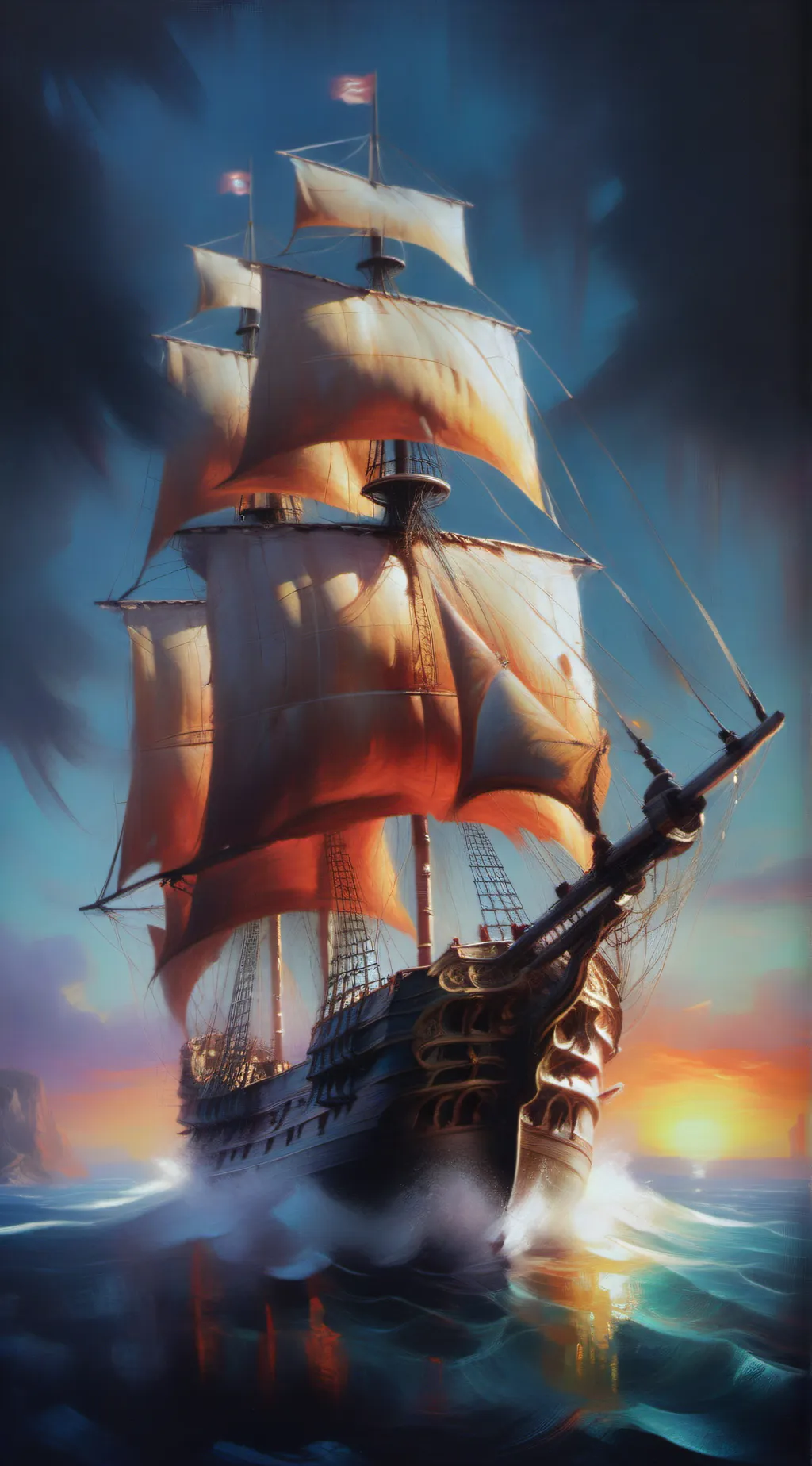 ai character: Captain Hook(OUAT) background