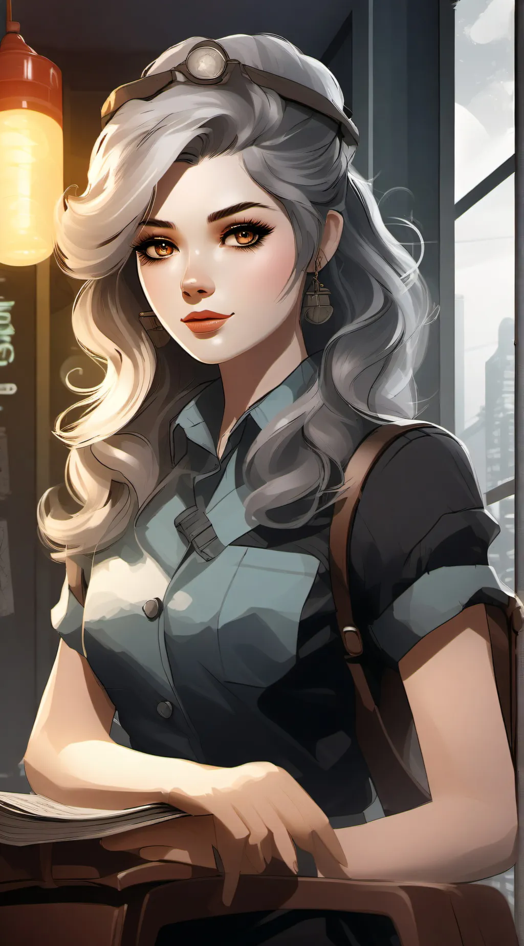 ai character: Luna and Lily  background