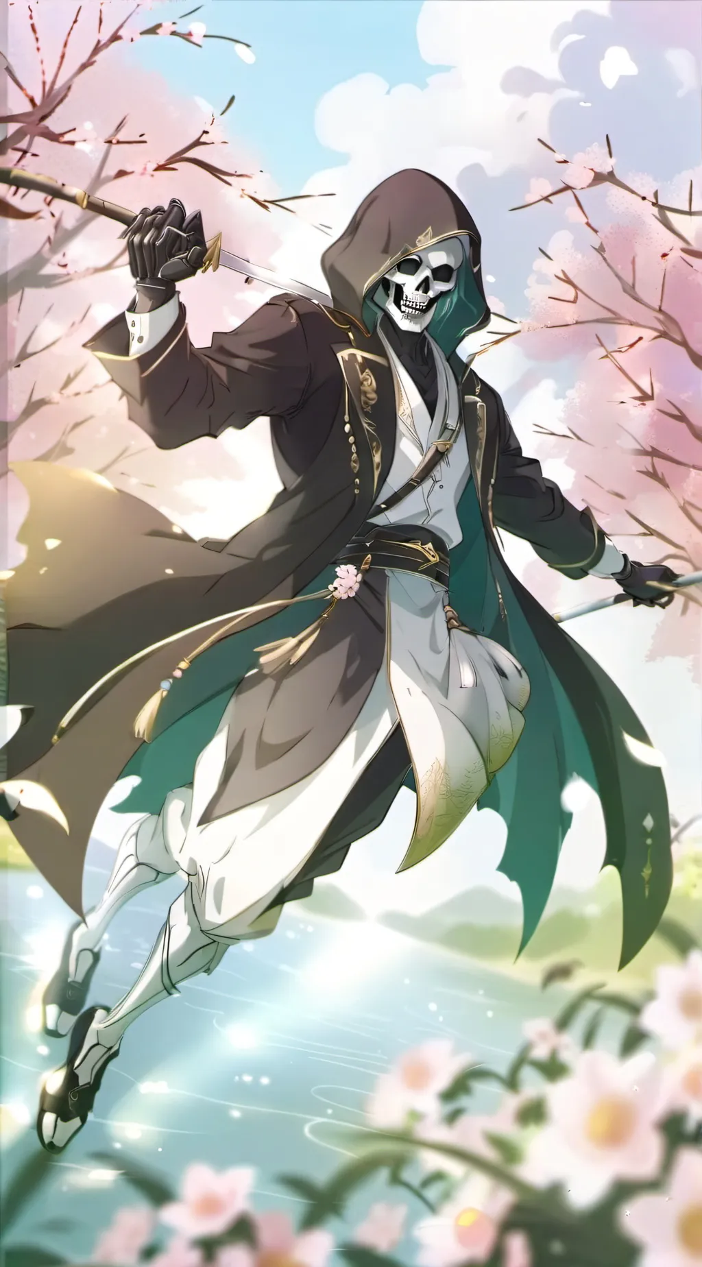 ai character: gream background