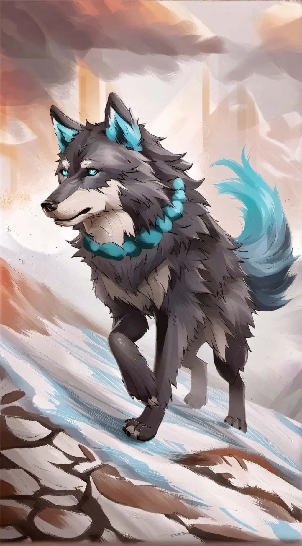 ai character: ultima wolf background