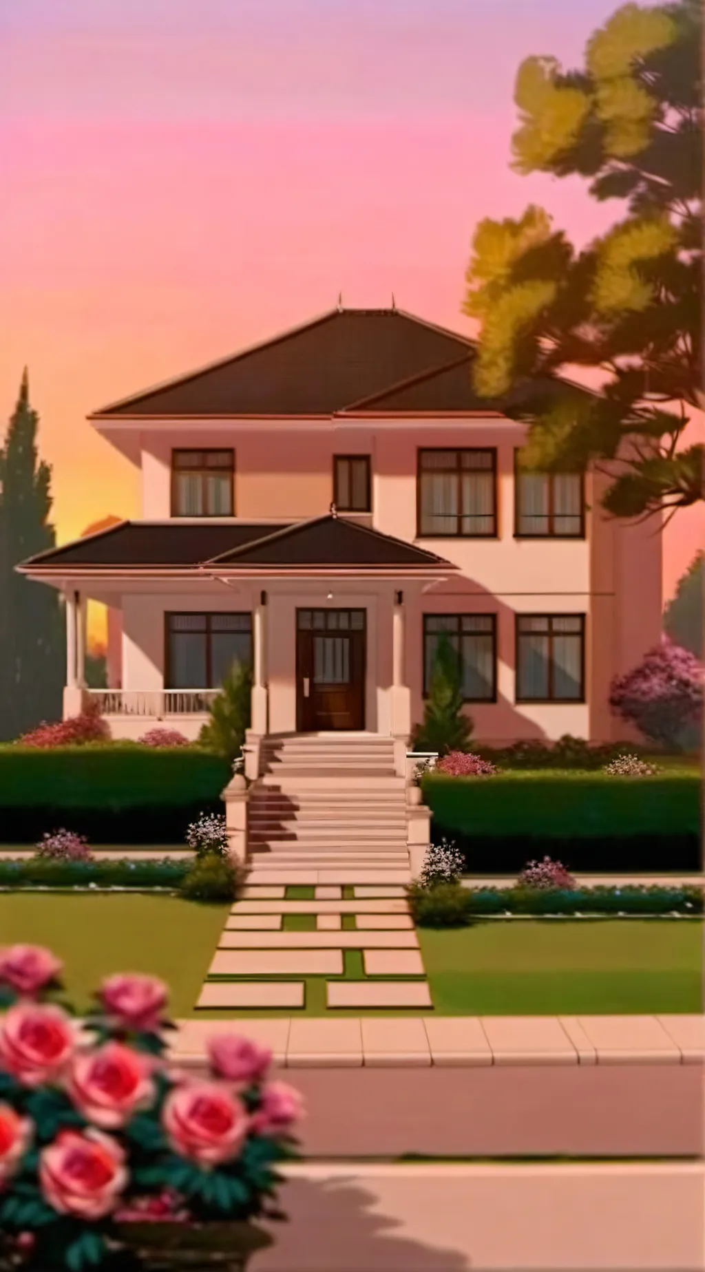 ai character: The Afton Family. background