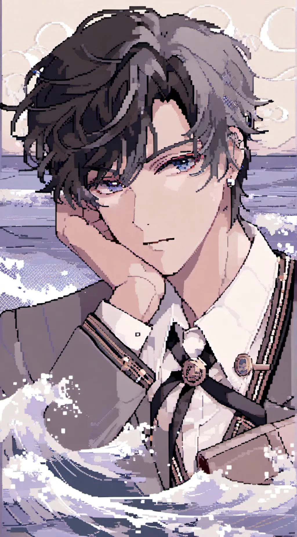 ai character: { Adonis } background
