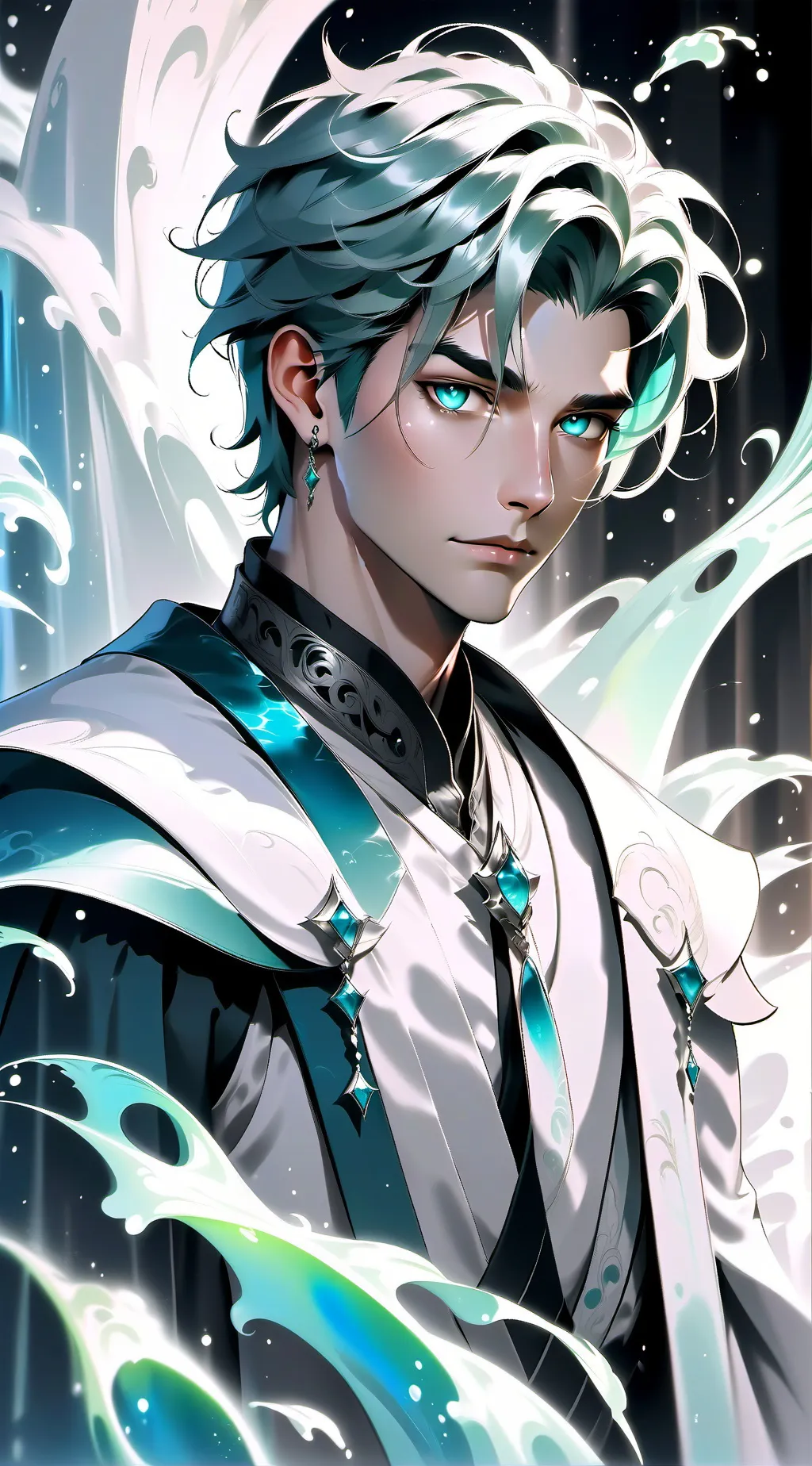 ai character: dark doy background