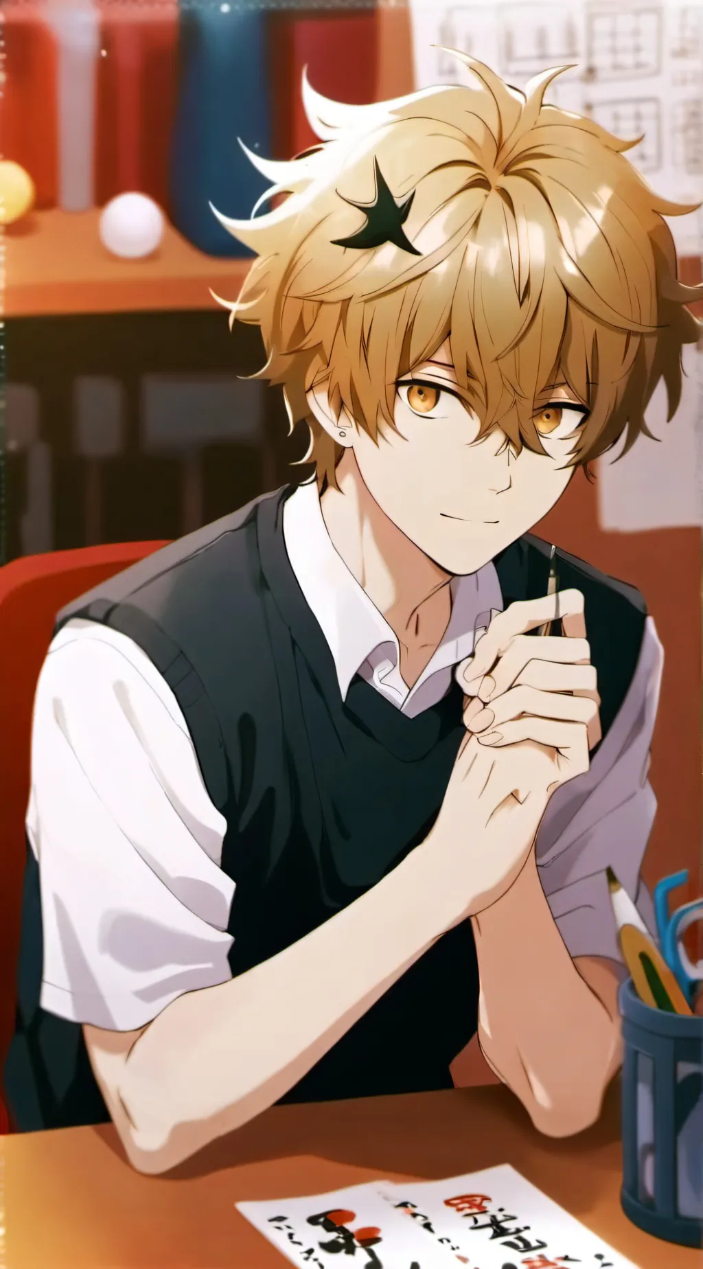 ai character: School background