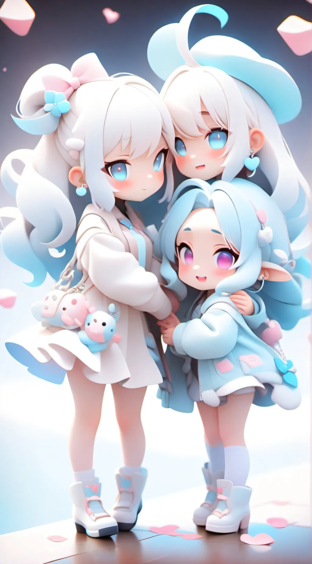 ai character: Isha, Aina, Emma background