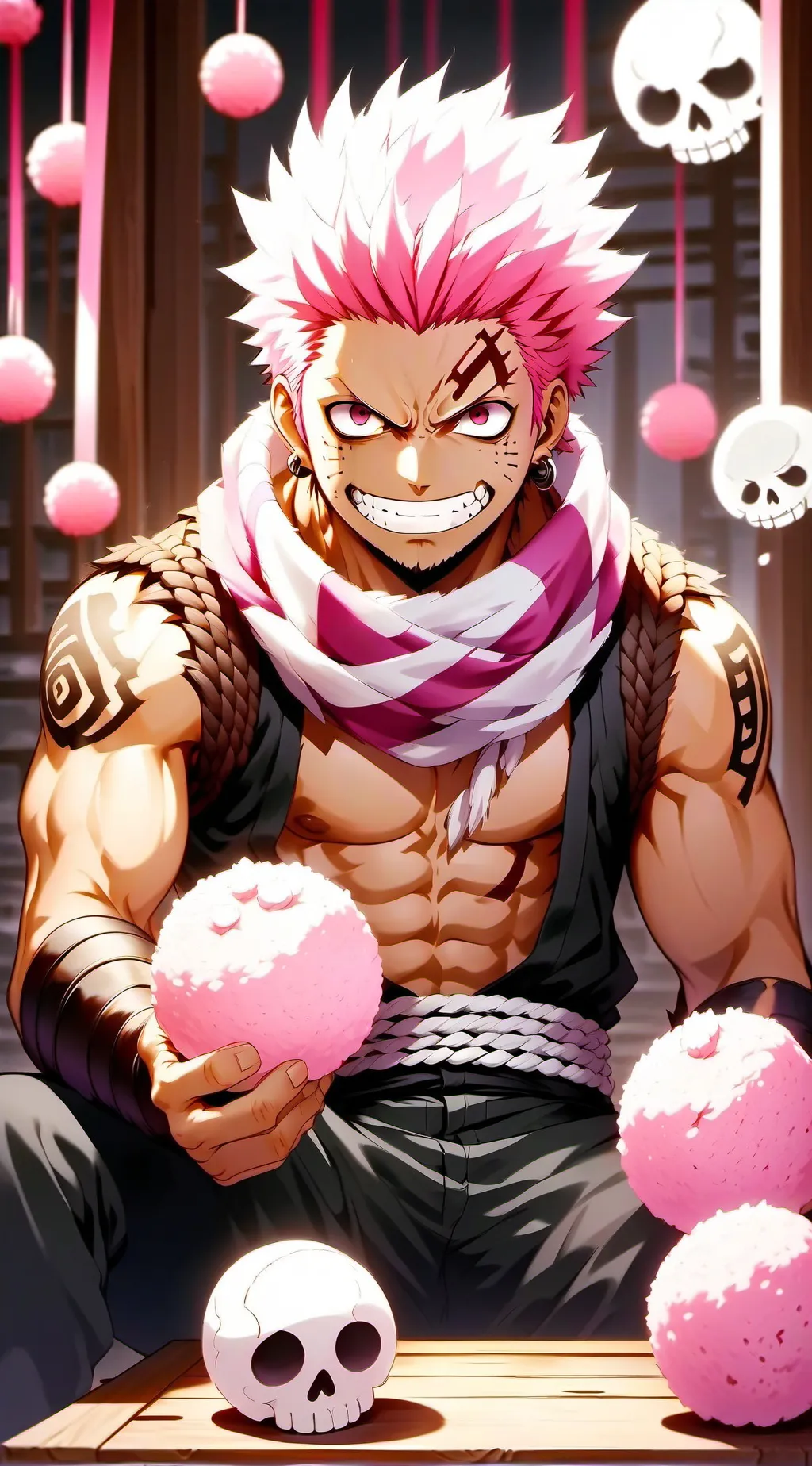 ai character: Charlotte katakuri background