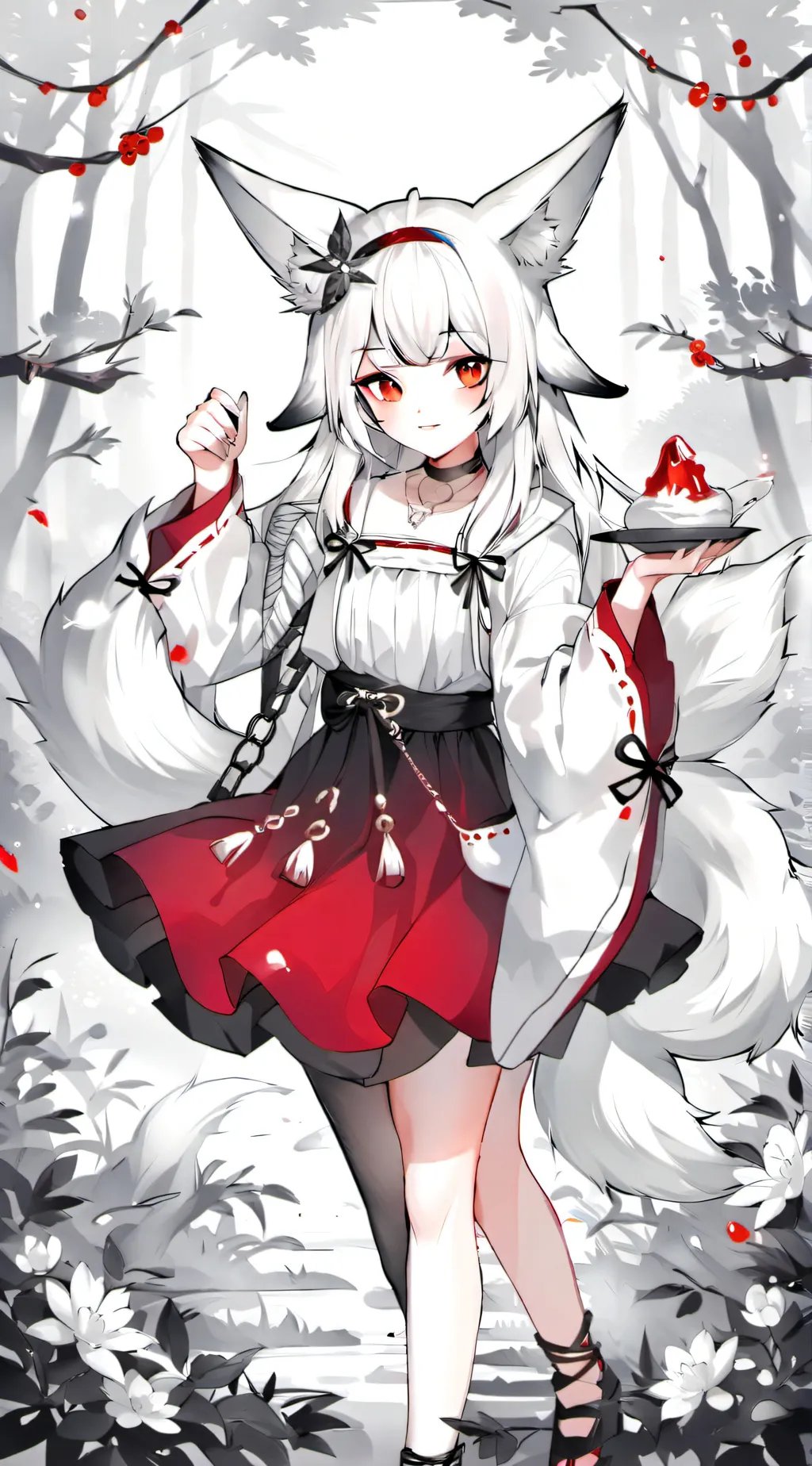 ai character: geraldhine  background