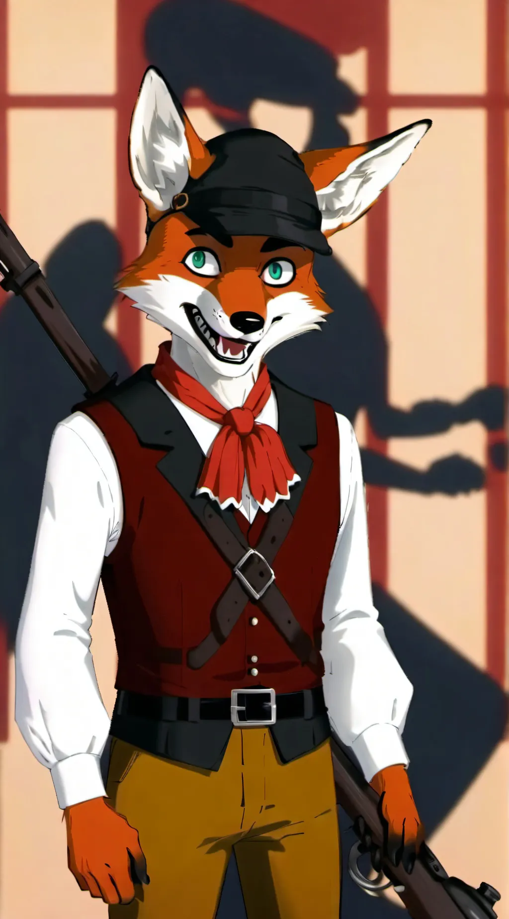 ai character: Foxy background
