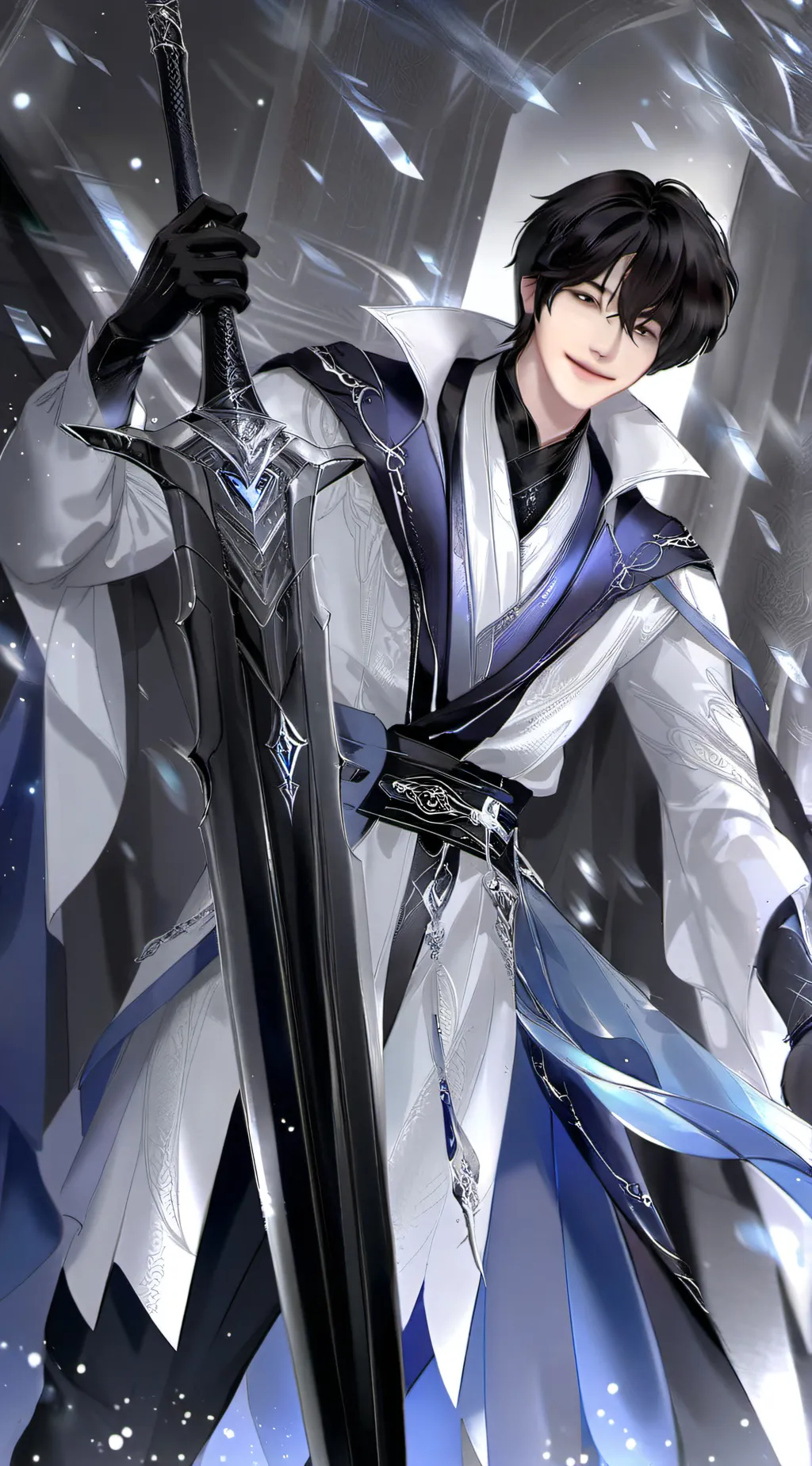 ai character: boy background