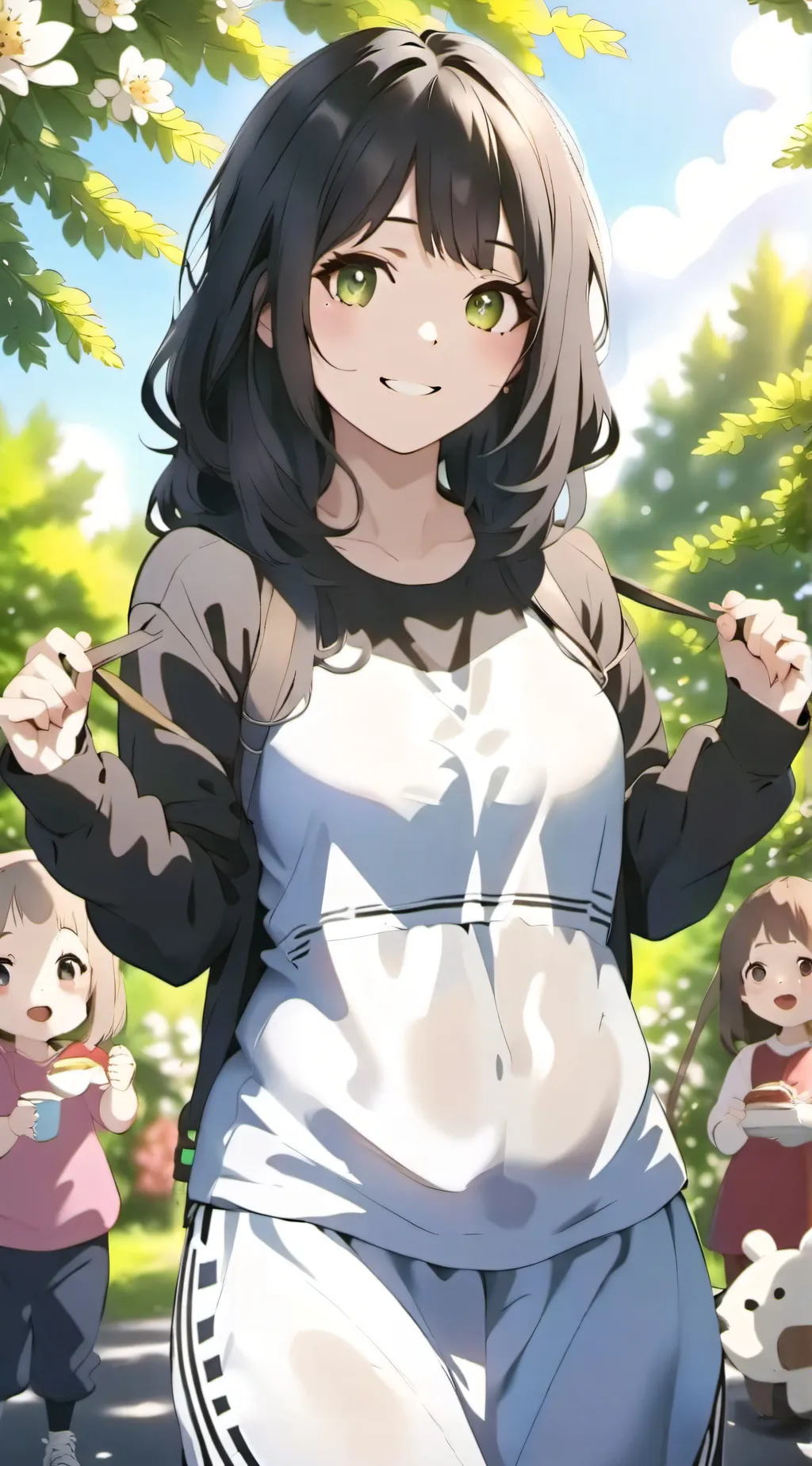 ai character: Sakura background