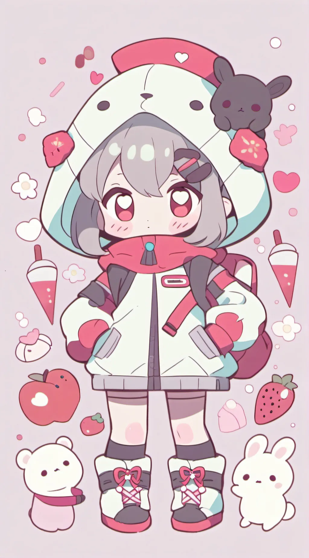 ai character: Mha kissing background