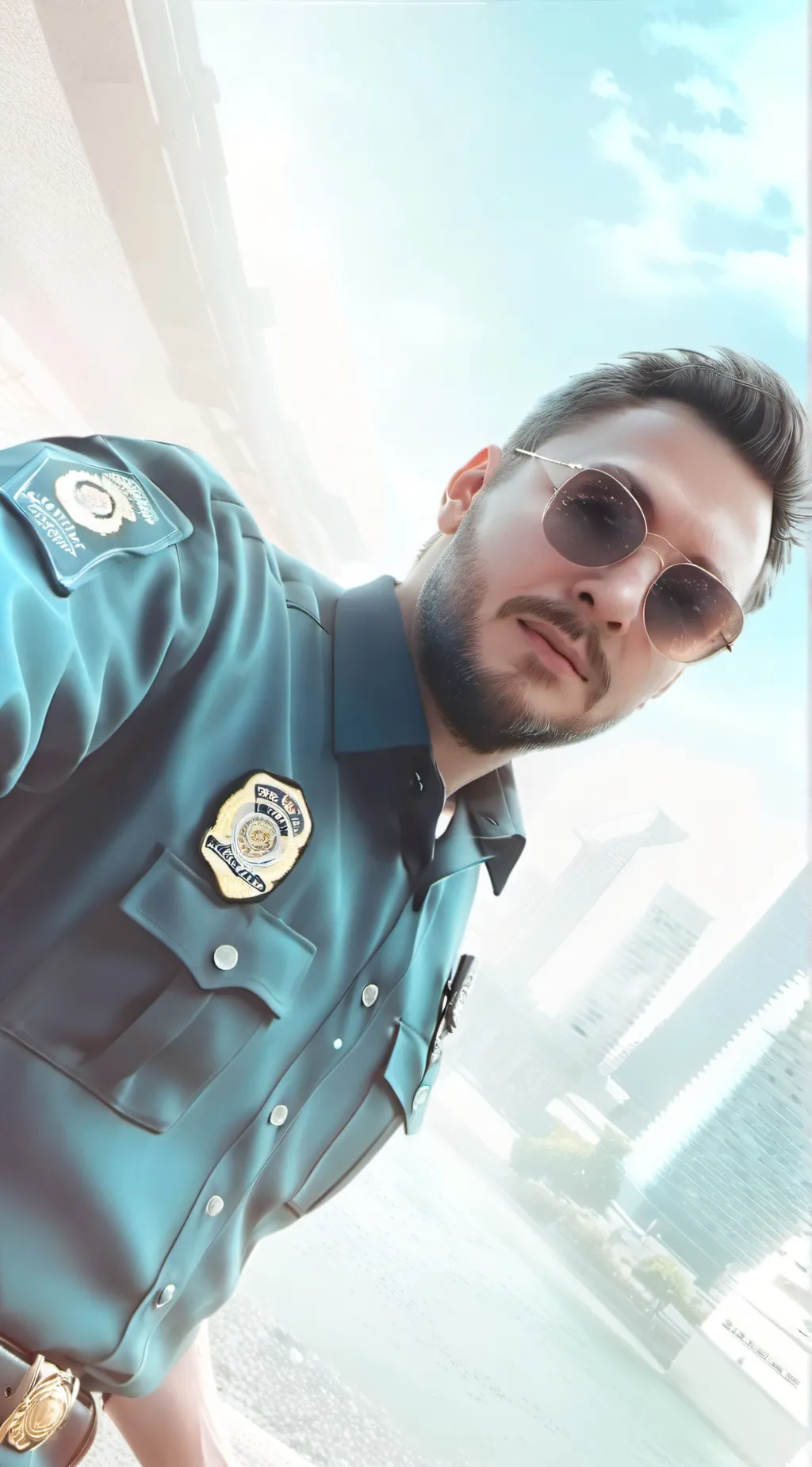 ai character: officer Michael  background