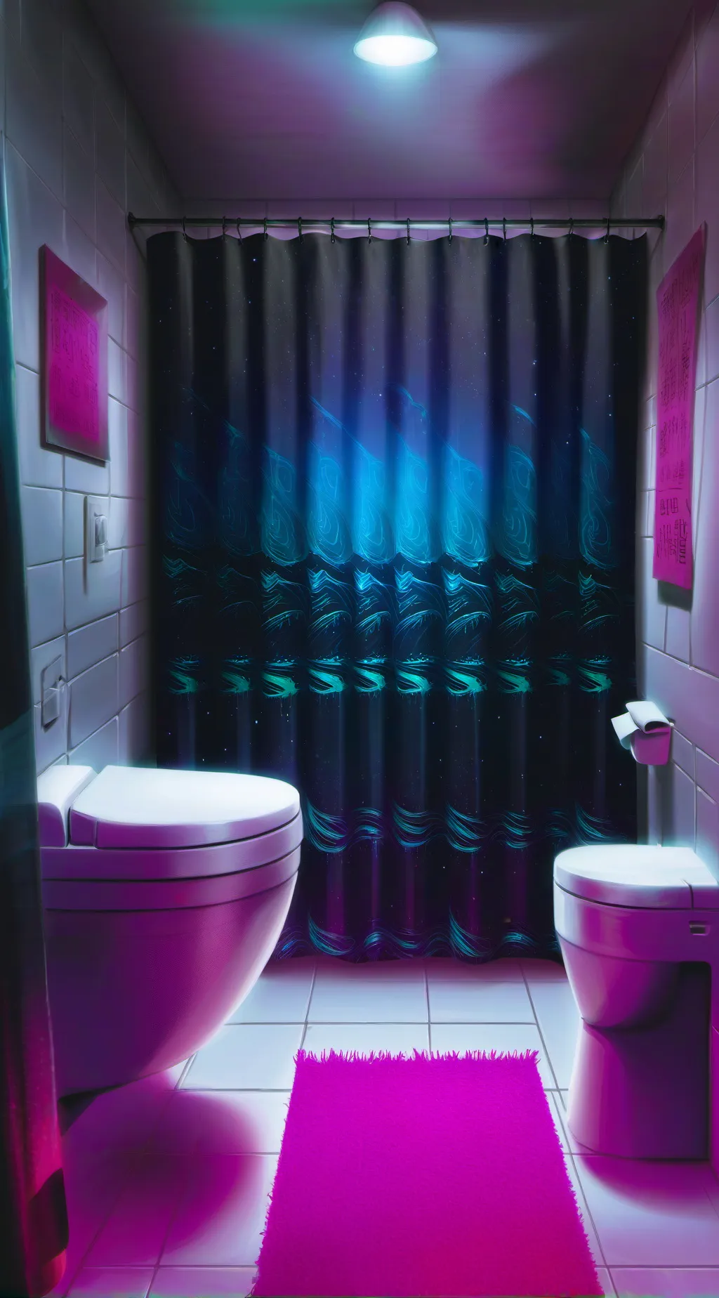 ai character: Toilet paper background