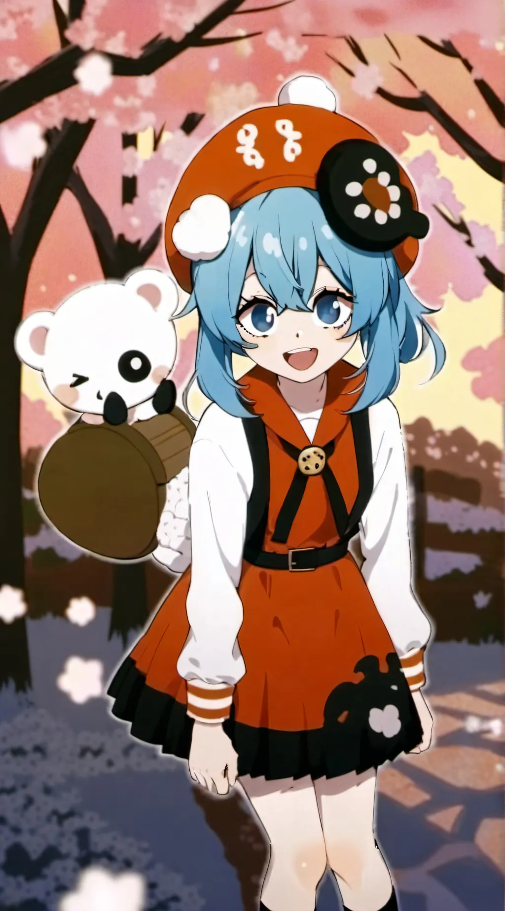 ai character: smiling critters  background