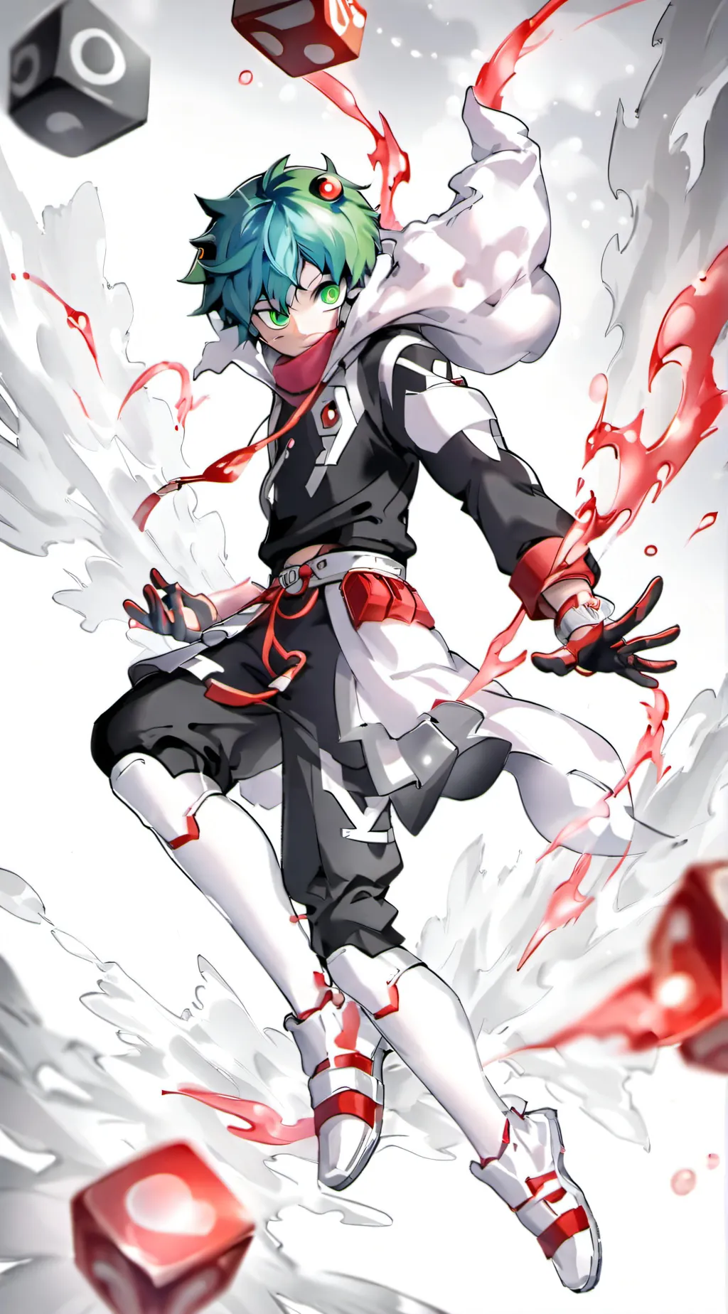 ai character: Deku  background