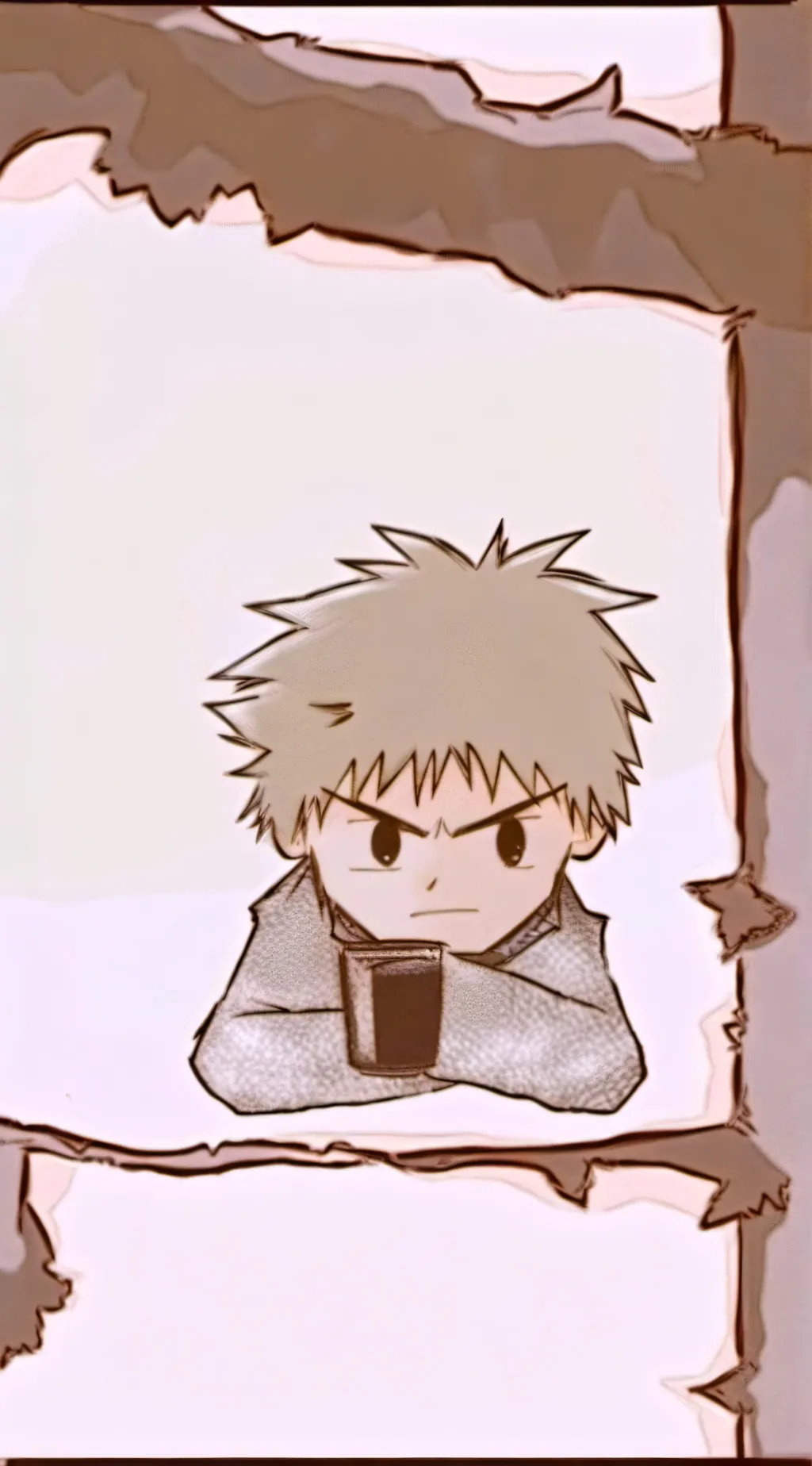 ai character: Pocketsize Bakugo  background