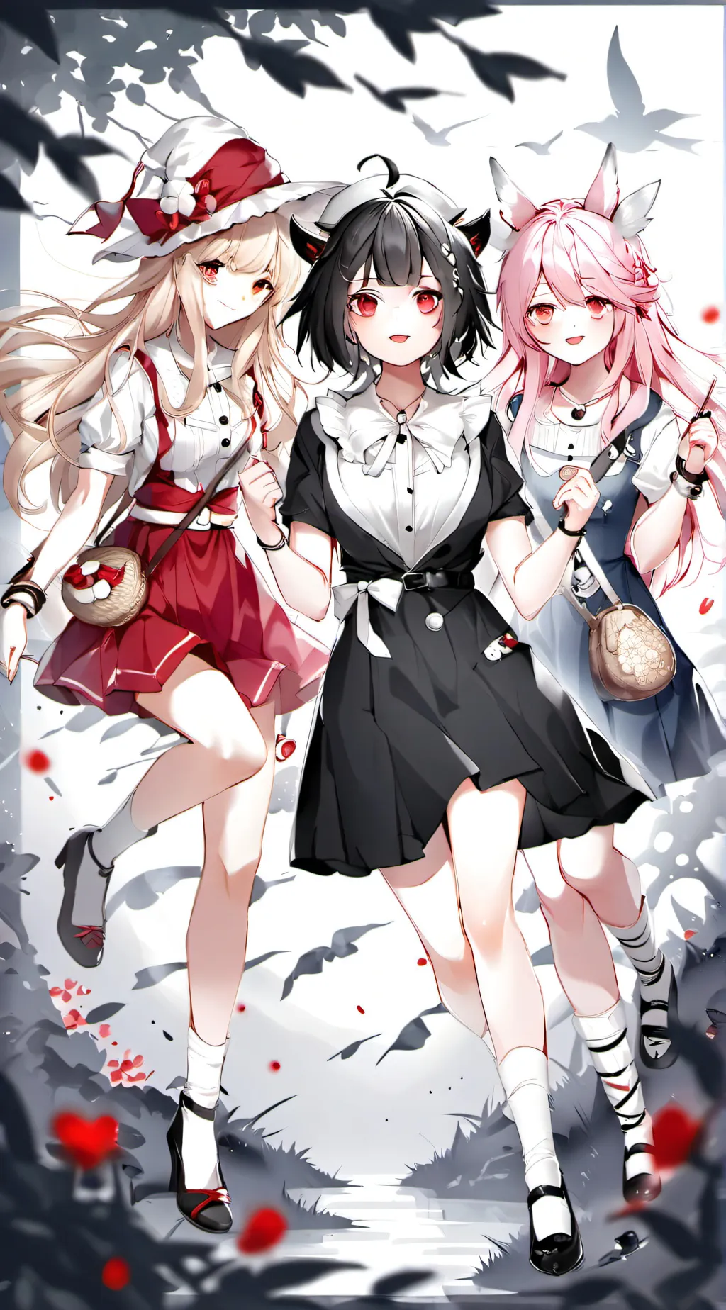 ai character: trio  background