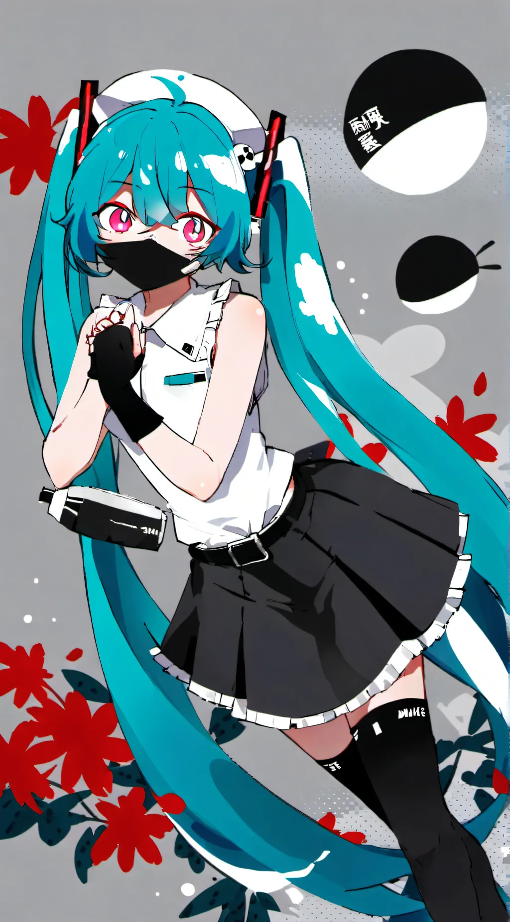 ai character: Hatsune Miku  background