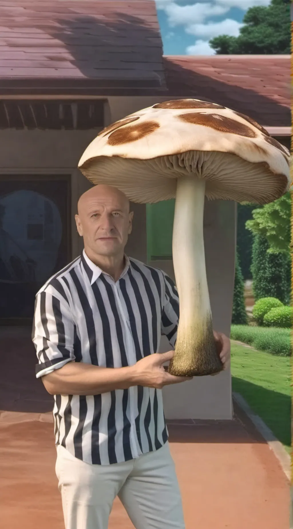 ai character: muchroomb background