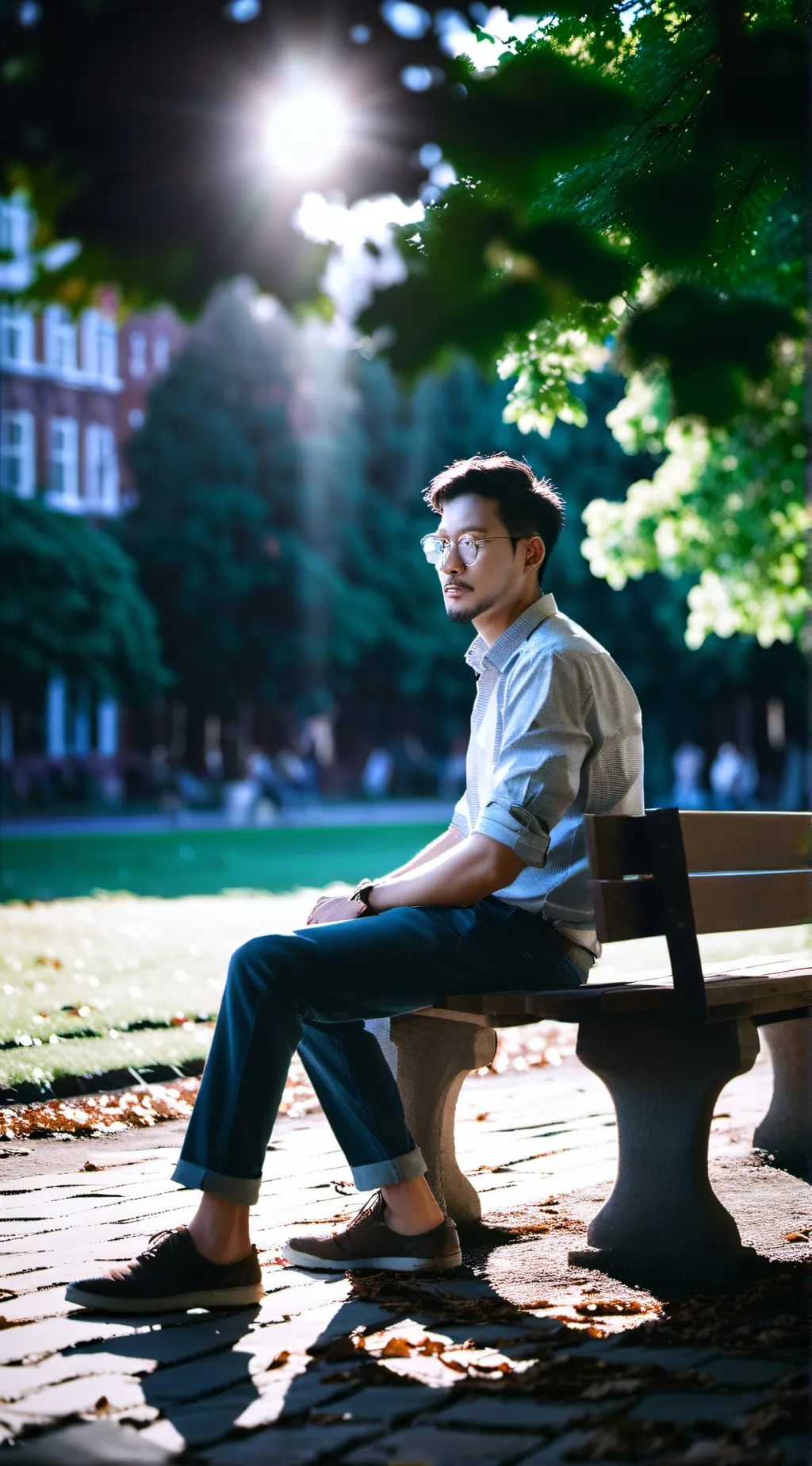 ai character: 👨 🧍‍♂️ man background