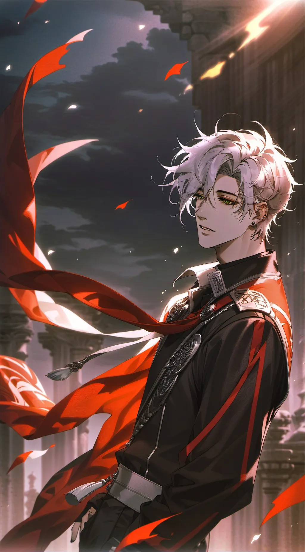 ai character: 🖤Dannyꨄ background