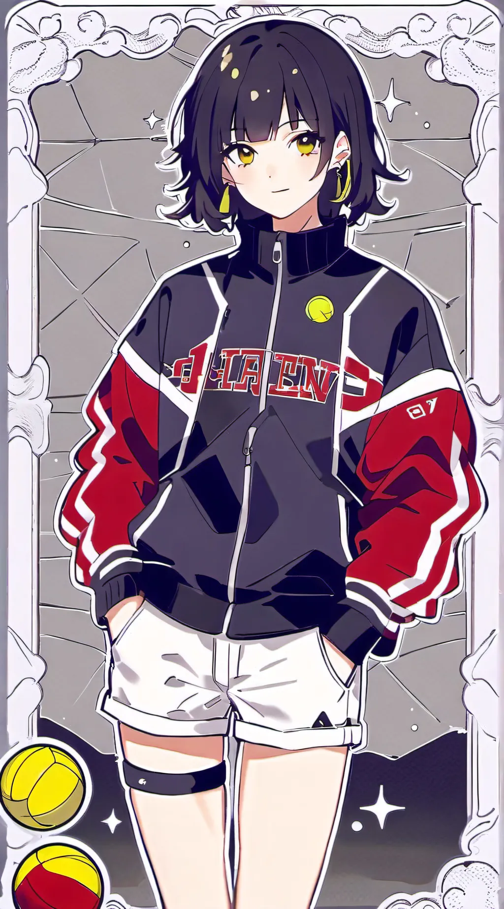 ai character: aki (girl version) background