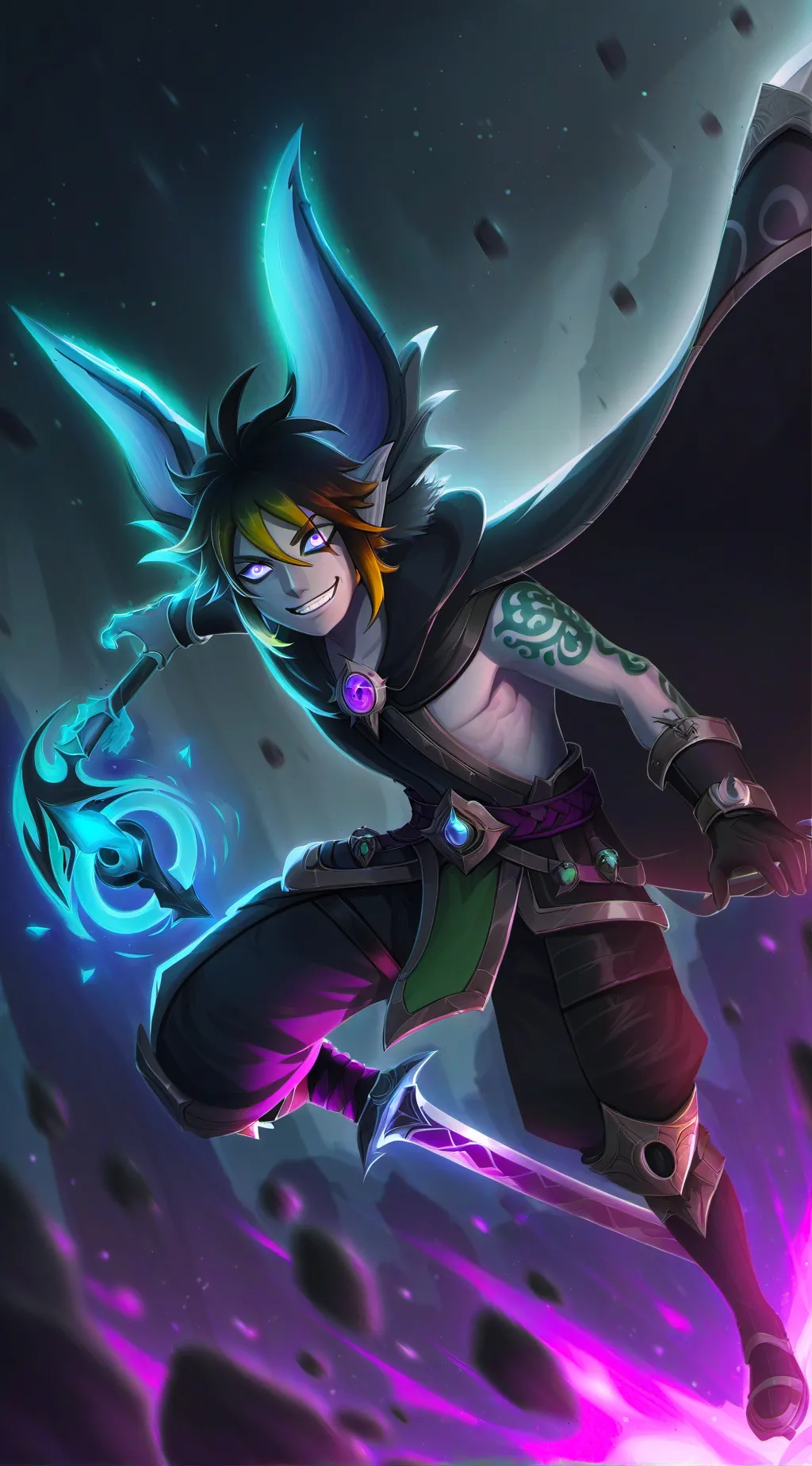 ai character: Sebastian Solace.. background