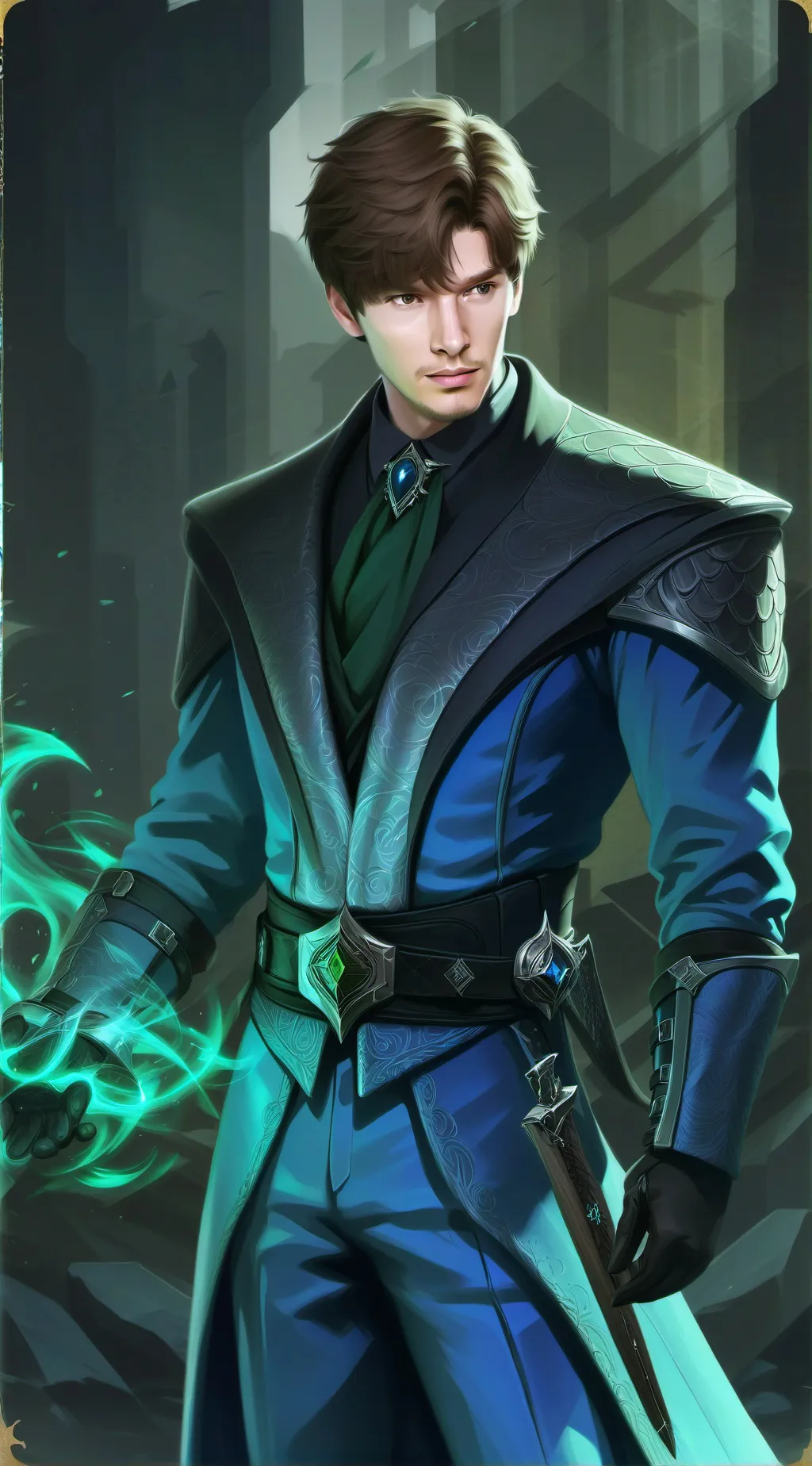 ai character: crimson background