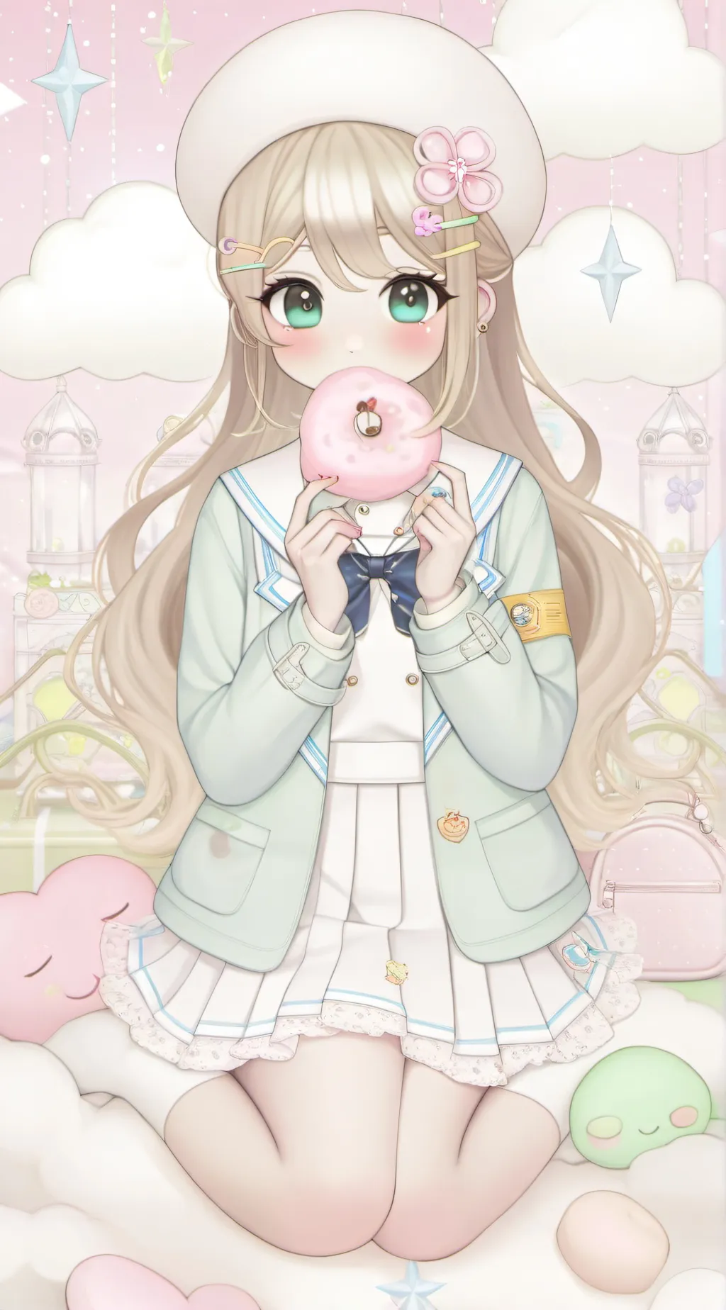 ai character: melissa🍡🍮🍰 background