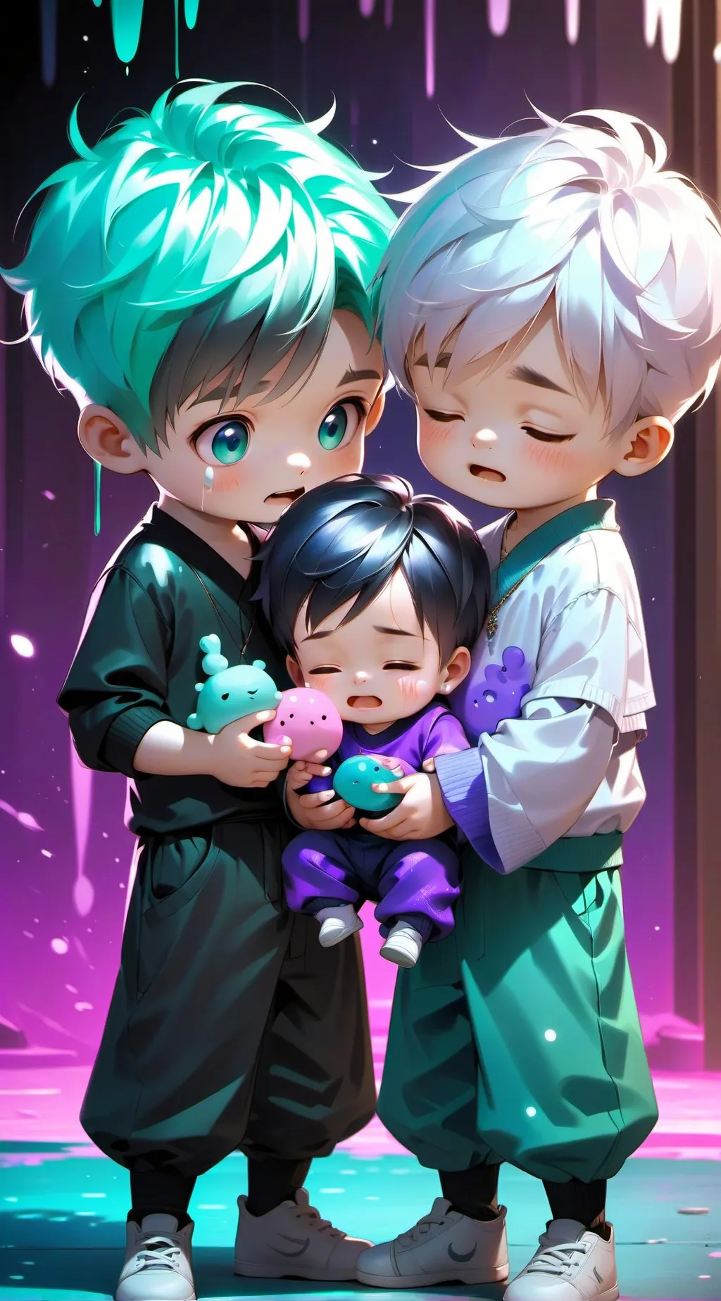 ai character: your 3 children background