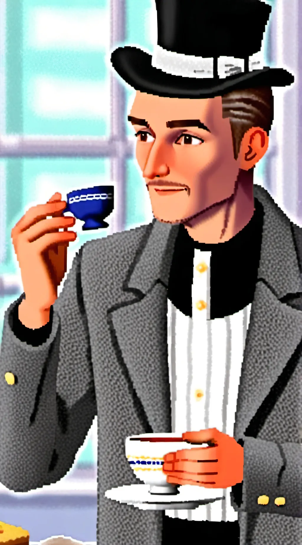 ai character: British human background