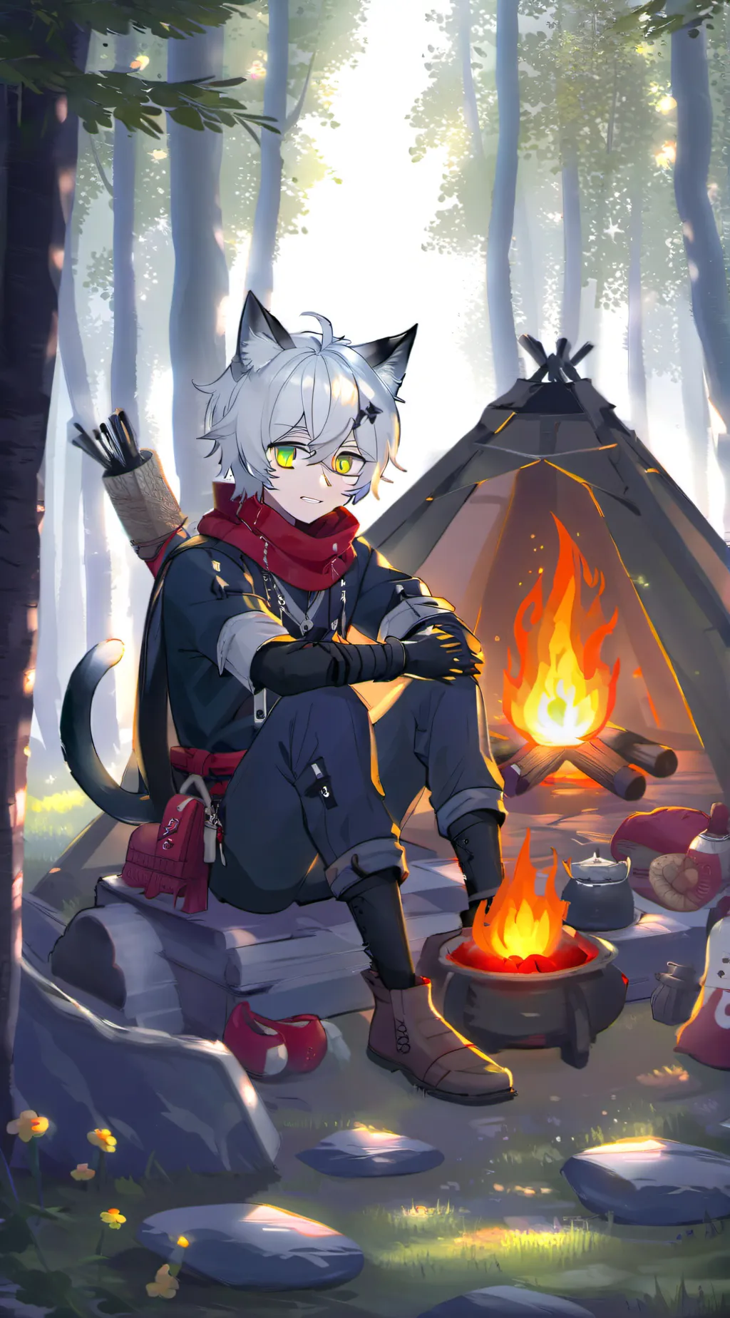 ai character: Rocky background