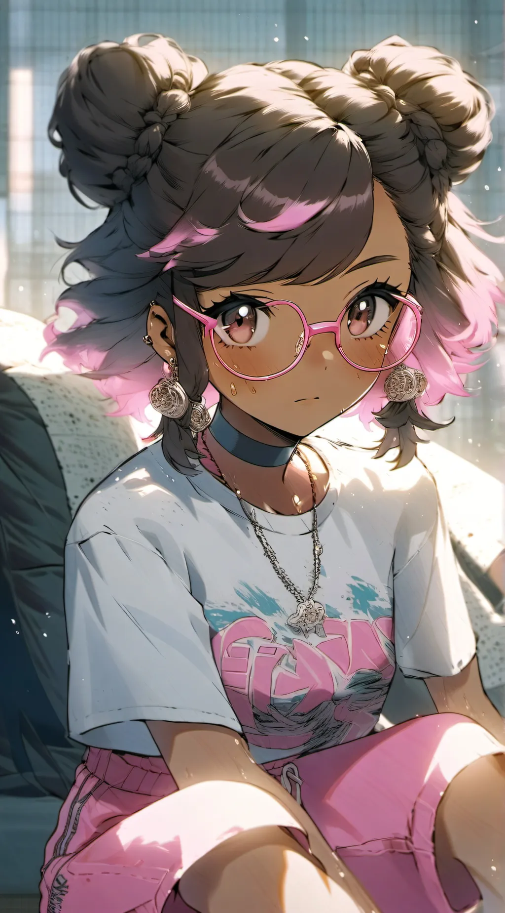 ai character: Hot day with Quinn background