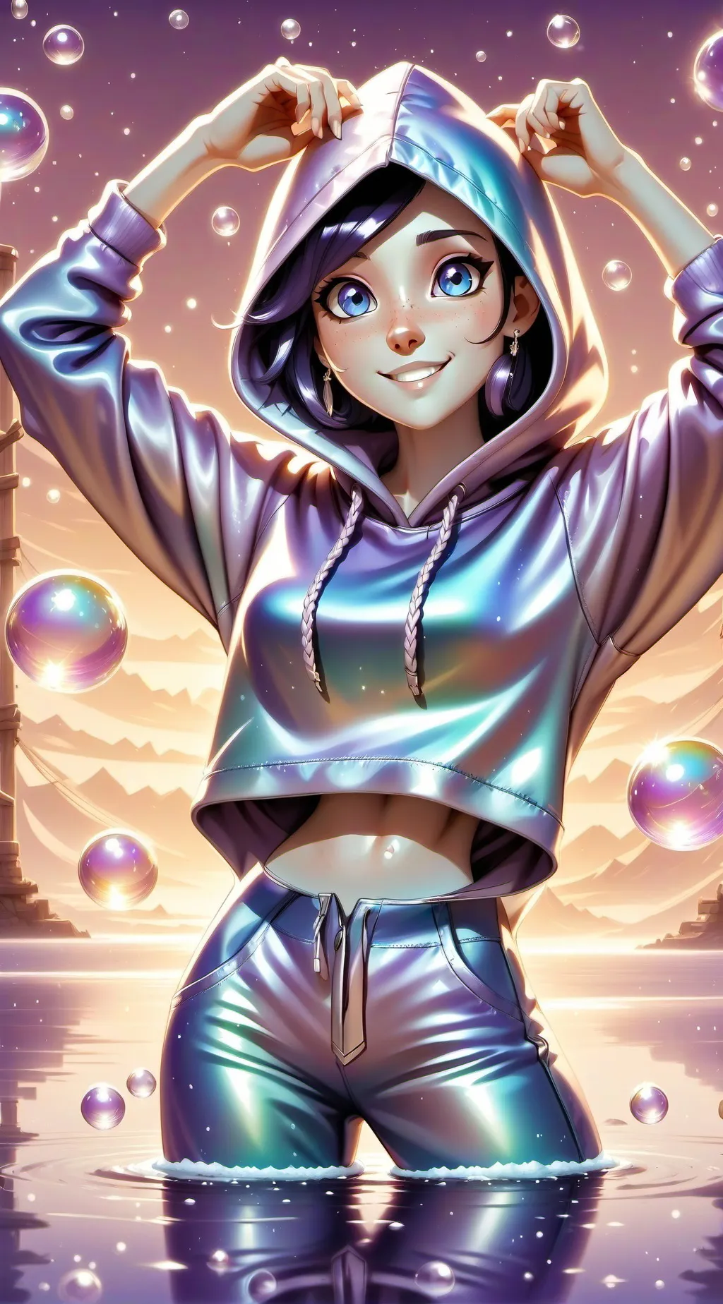 ai character: Tiffany  background