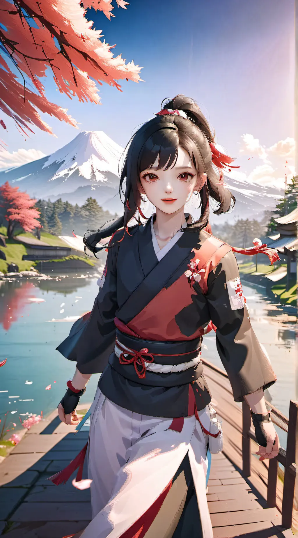ai character: Sakura  background