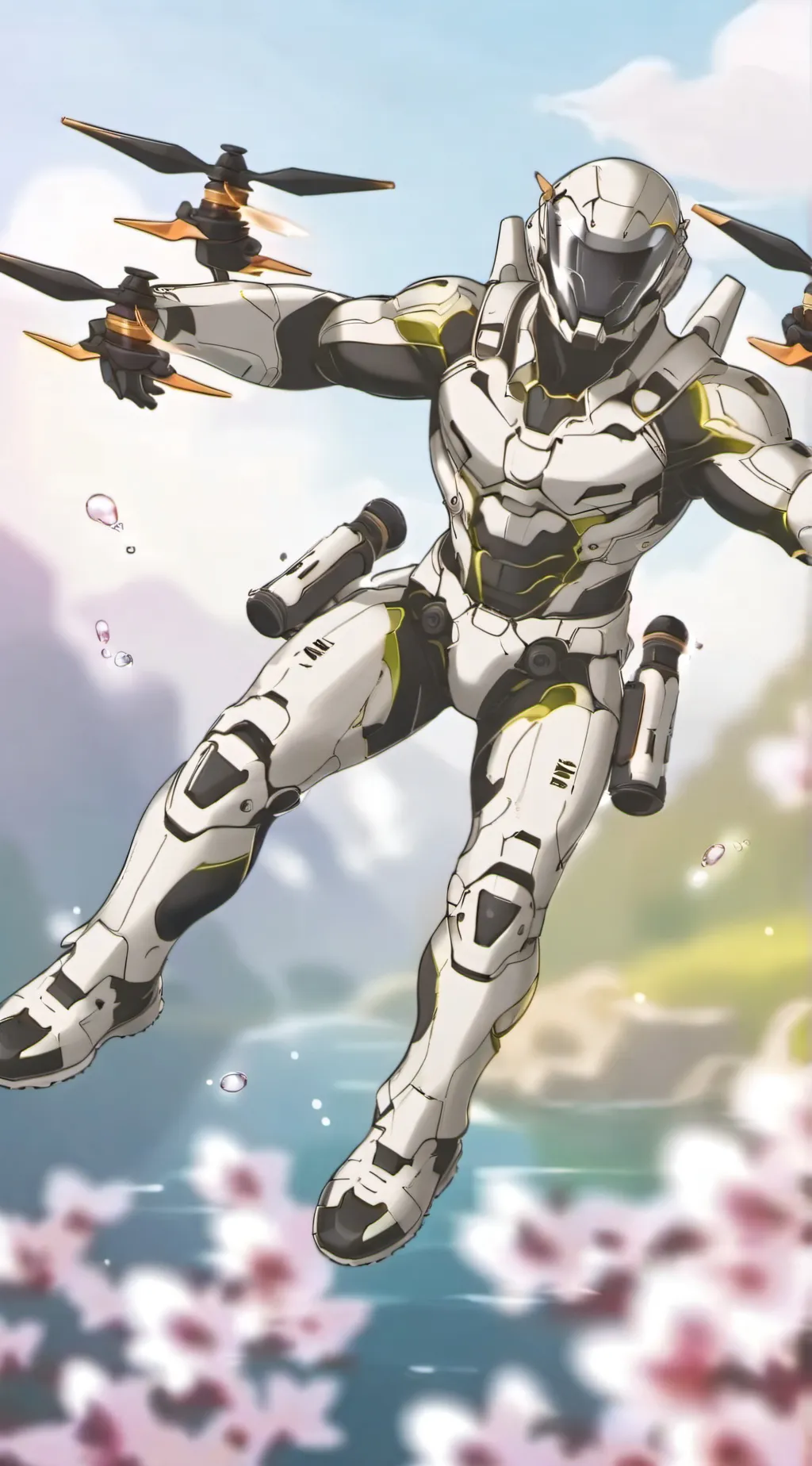 ai character: Uzi  background