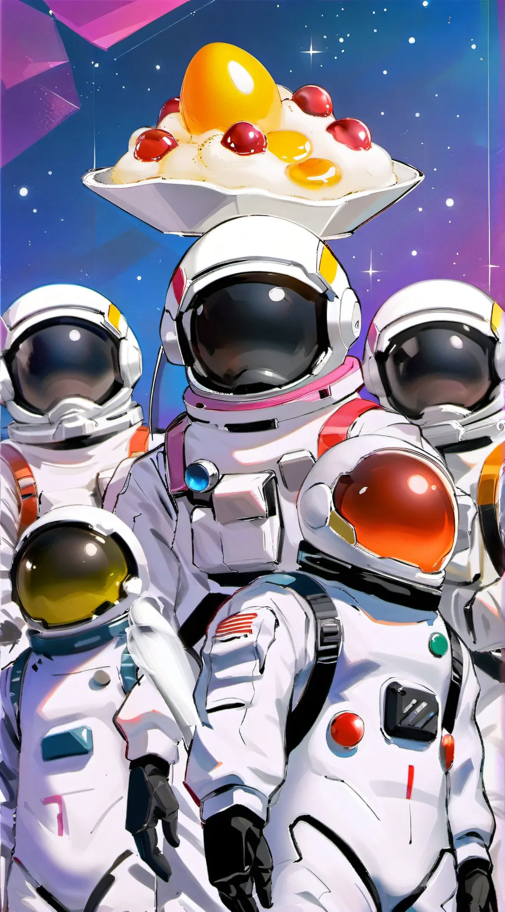 ai character: AMONG US background