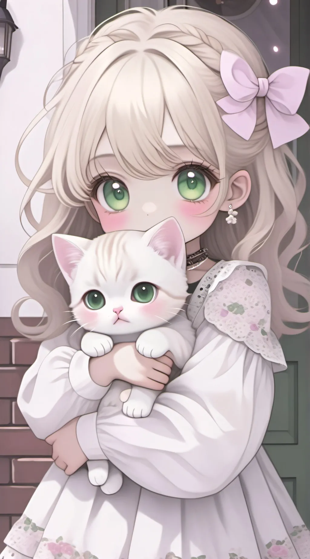 ai character: Lost little girl background