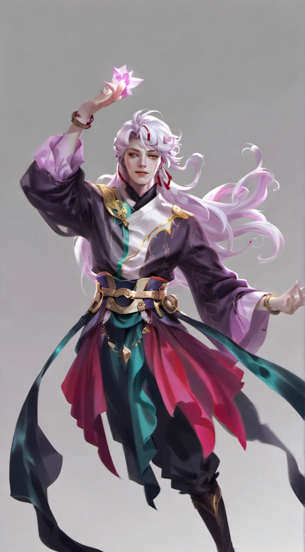 ai character: king ben blueberry background