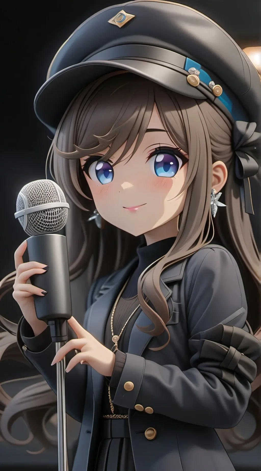 ai character: Rap star  background